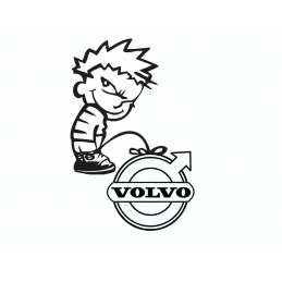 Stickers Calvin Fuck Volvo