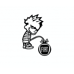 Stickers Calvin Fuck Fiat