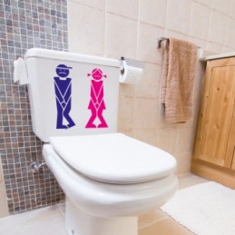 Stickers Toilette WC Funny