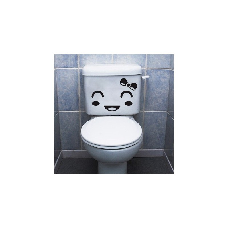 Stickers toilette WC Tête 2