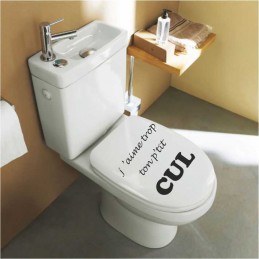 Stickers Toilette WC fun