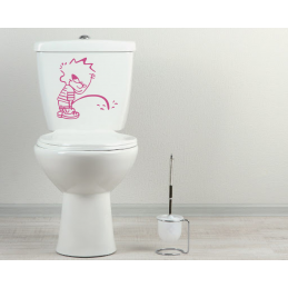 Sticker toilette wc Calvin