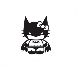 Stickers Hello-Kitty Batman