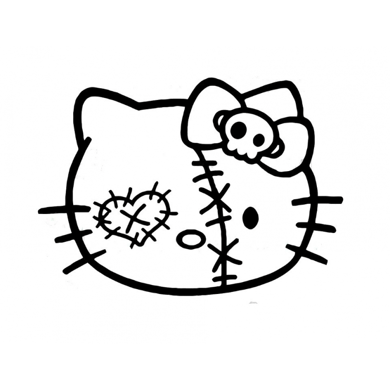 Stickers Hello-Kitty Zombie