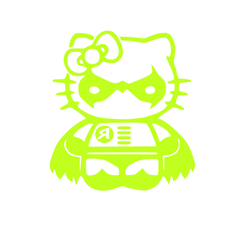 Sticker Hello-Kitty Robin