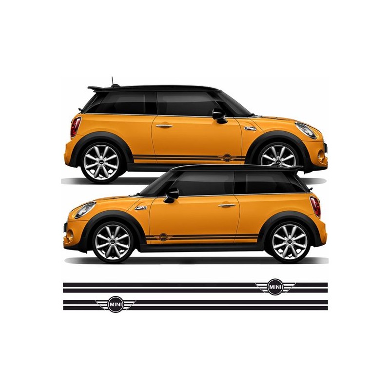 Stickers Audi : kit bandes latérales de taille moyenne
