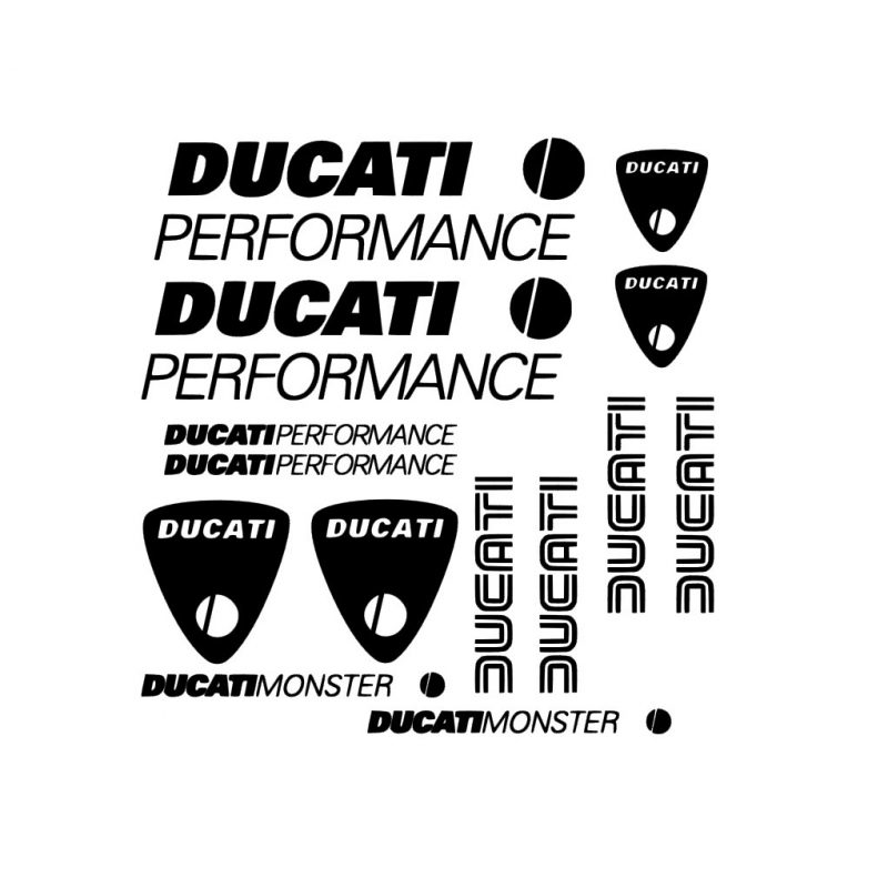 Planche 14 Stickers Ducati