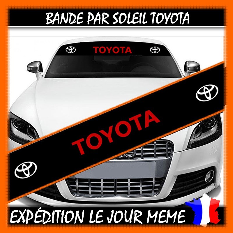 Bande Pare-Soleil JDM DRIFT Finition Brillant Bande Noir Texte/ Logo Noir