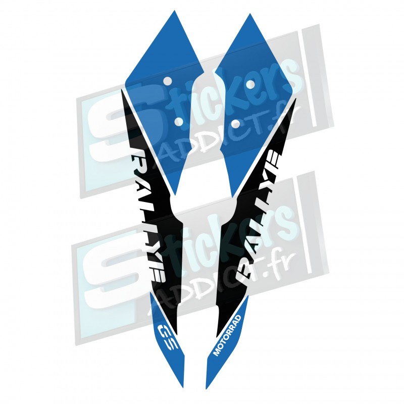 KIT DE STICKERS FACE AVANT/BEC RALLYE BMW R1200GS/R1250GS ADVENTURE