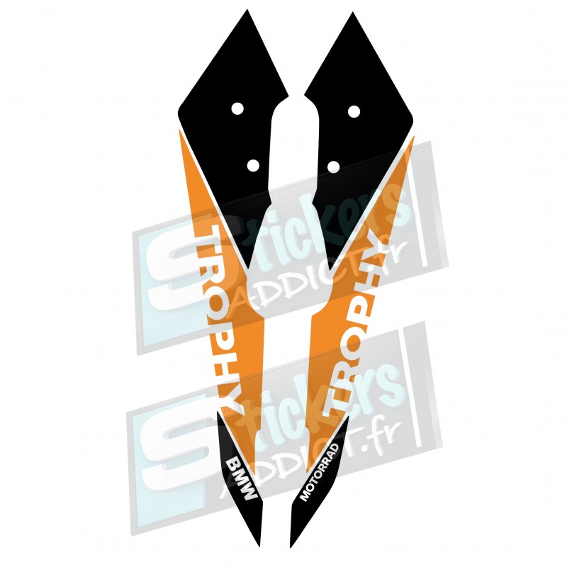 KIT DE STICKERS FACE AVANT/BEC TROPHY BMW R1200GS/R1250GS ADVENTURE