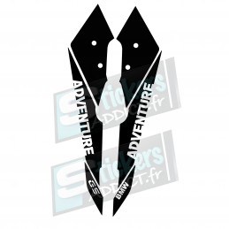KIT DE STICKERS FACE AVANT/BEC ADVENTURE BMW R1200GS/R1250GS ADVENTURE