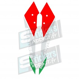 KIT DE STICKERS FACE AVANT/BEC ADVENTURE BMW R1200GS/R1250GS ADVENTURE