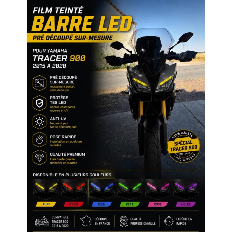 FILM TEINTÉ BARRE LED – YAMAHA TRACER 900 (2015-2020)