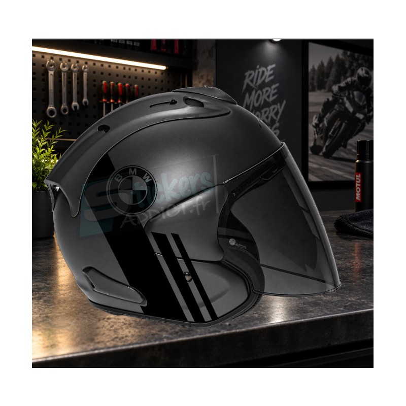 Stickers Arai Jet SZR Vas/SZR Evo BMW Triple Black