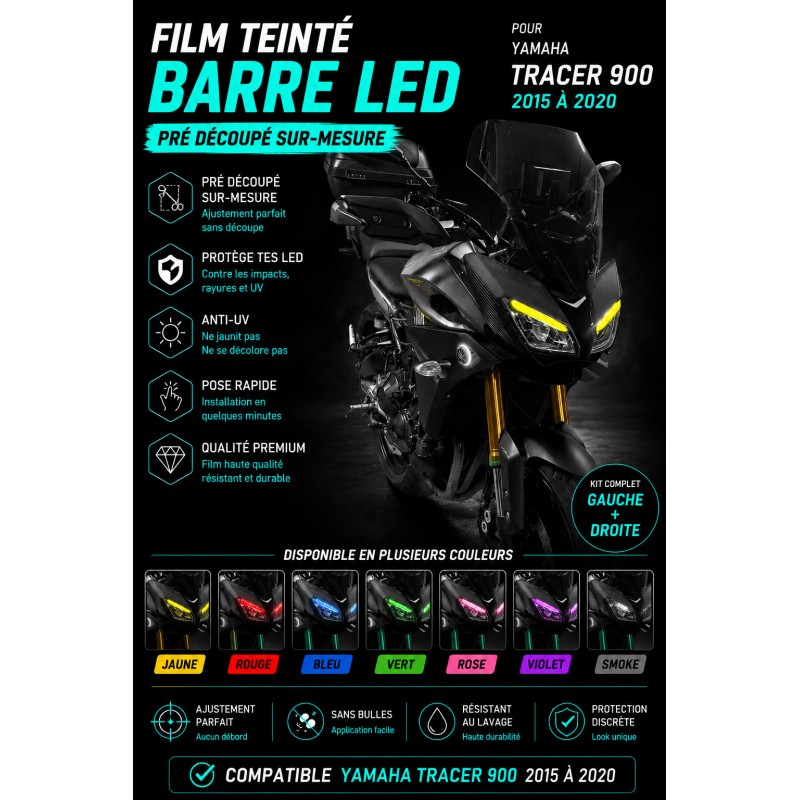 FILM TEINTÉ BARRE LED – YAMAHA TRACER 900 (2015-2020)