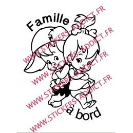 Sticker Famille à Bord