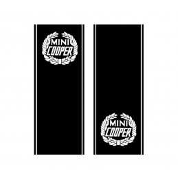 2 bandes de Capot Mini Cooper avec liserets