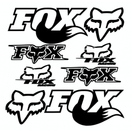 Kit de 8 Stickers Fox Racing