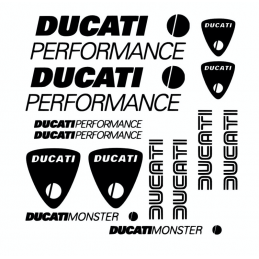 Kit de 14 Stickers Ducati