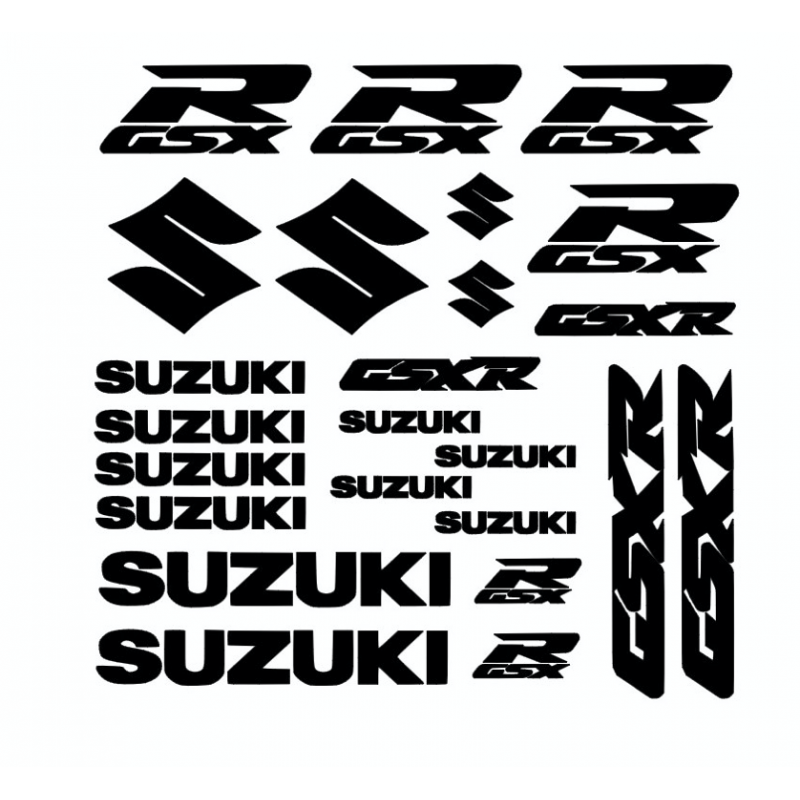 Kit de 24 Stickers Suzuki GSXR