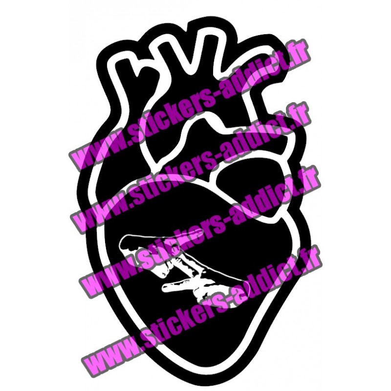 Stickers PNL Coeur Signe Z "zoo" Stickers PNL Coeur Signe Z "zoo"