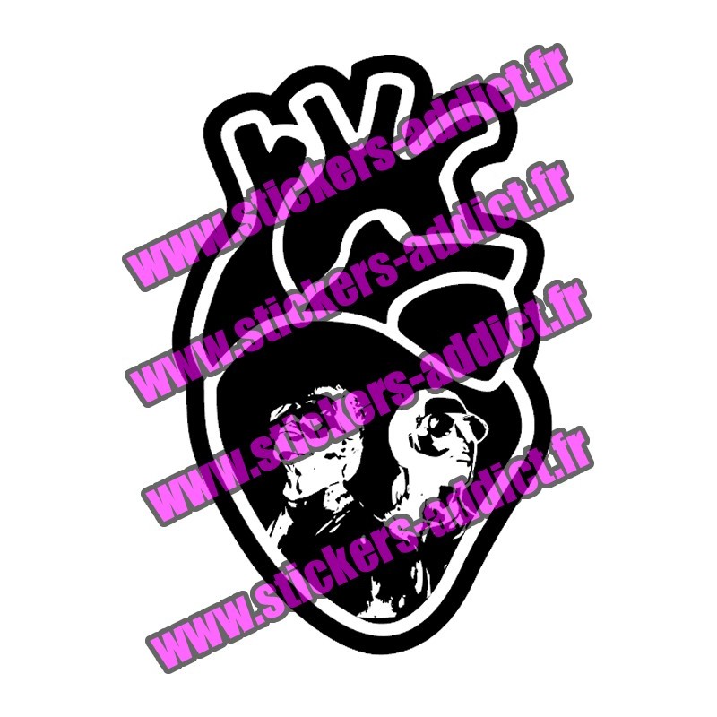 Stickers PNL Coeur Deux Freres Stickers PNL Coeur Deux Freres