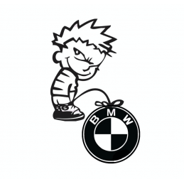 Stickers Calvin Fuck BMW