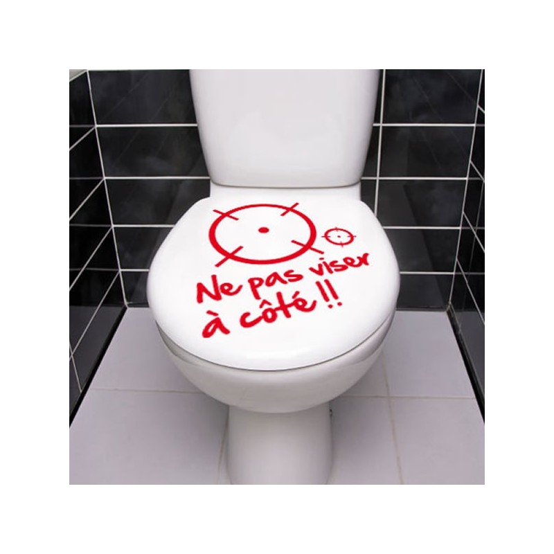 Stickers WC Ne pas visé à coté Stickers WC Ne pas visé à coté