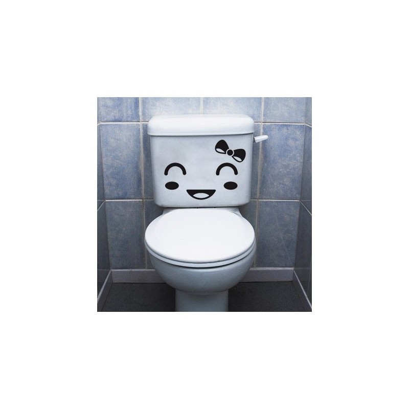 Stickers toilette WC Tête 2 Stickers toilette WC Tête 2