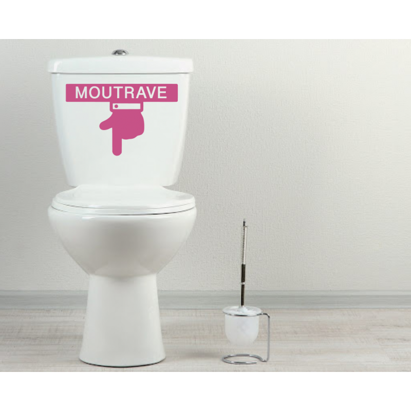 Sticker toilette wc MOUTRAVE