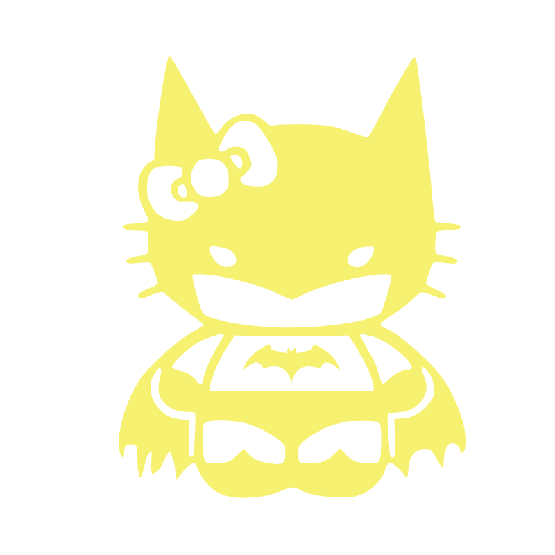 Sticker Hello-Kitty Batman Sticker Hello-Kitty Batman