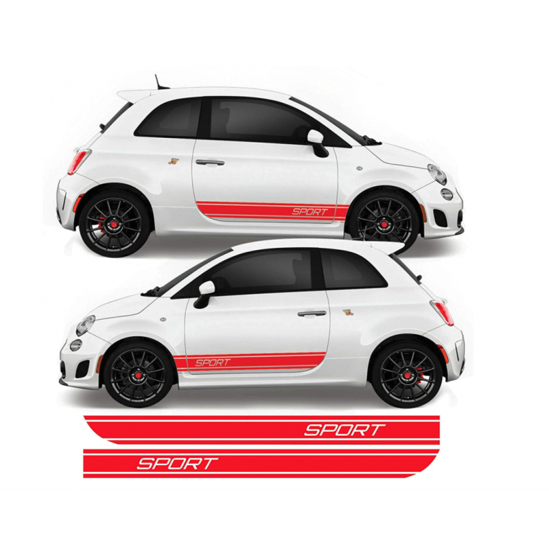 Bandes Laterales Fiat 500 Sport