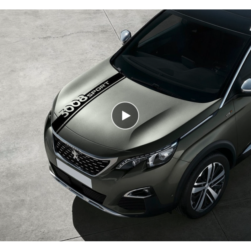 bande Capot Peugeot 3008 sport bande Capot Peugeot 3008 sport