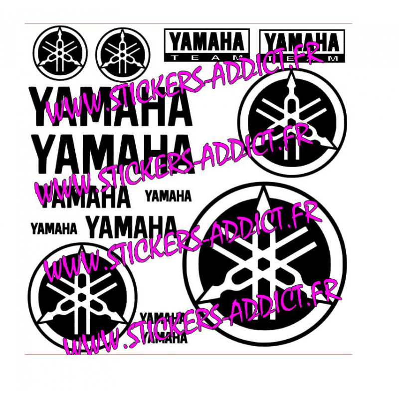 Planche 15 Stickers Yamaha Planche 15 Stickers Yamaha