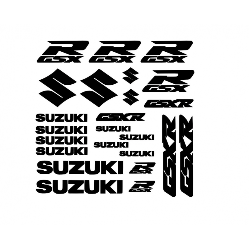 Kit de 24 Stickers SUZUKI GSXR Kit de 24 Stickers SUZUKI GSXR