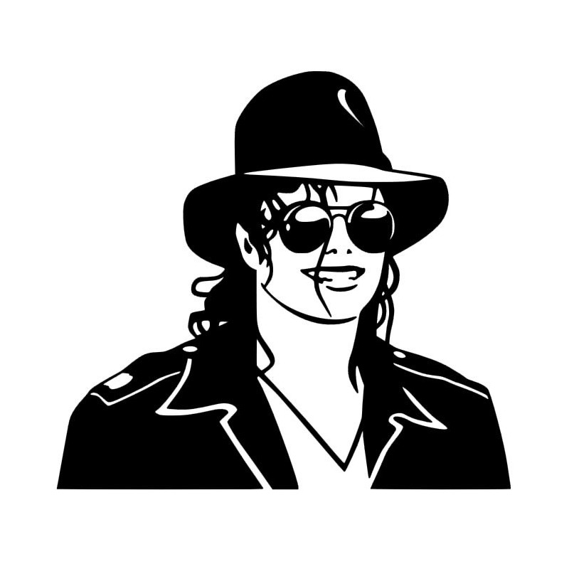 Stickers Mickael Jackson protrait Stickers Mickael Jackson protrait