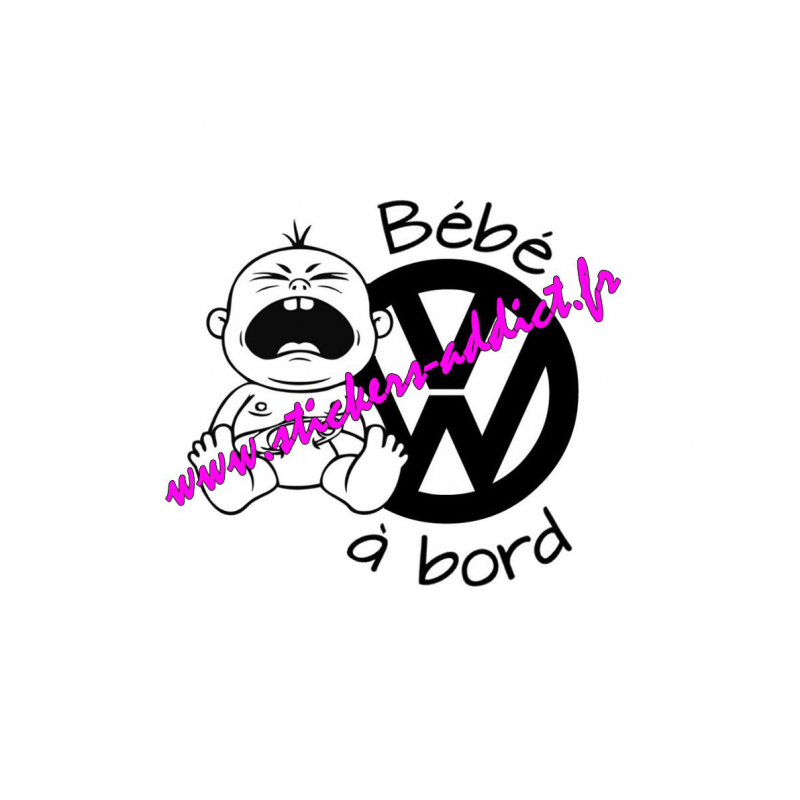 Sticker Bebe A Bord Vw