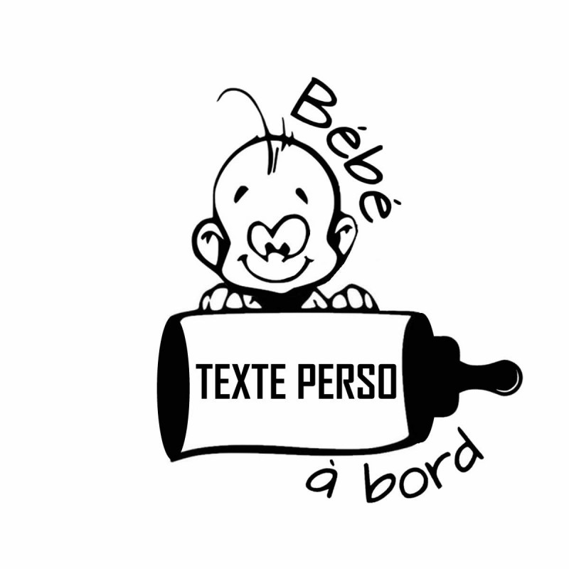 Bébé à Bord personalisé Bébé à Bord personalisé