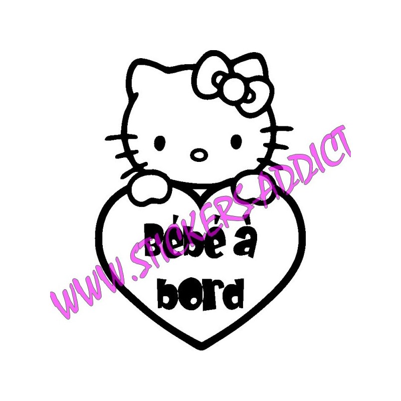 Bébé à Bord Hello Kitty Bébé à Bord Hello Kitty