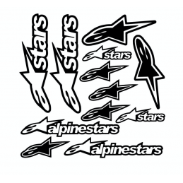 Kit de 12 Stickers AlpineStars