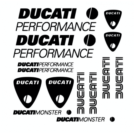 Kit de 14 Stickers Ducati