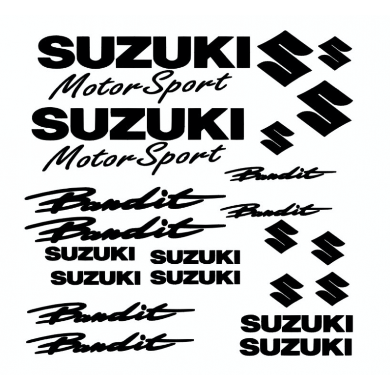Kit de 22 Stickers Suzuki Bandit