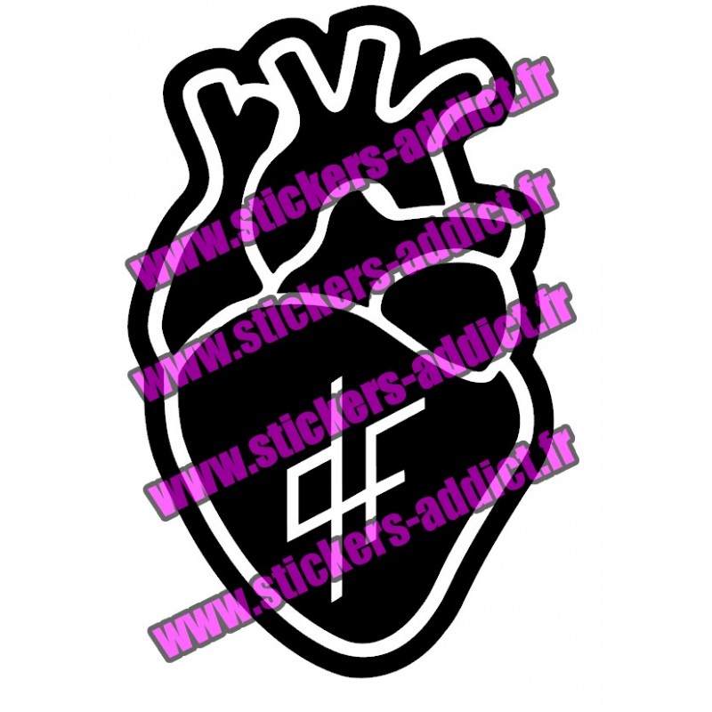 Stickers PNL Coeur QLF Stickers PNL Coeur QLF